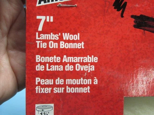 NUEVO Vermont American 7 pulgadas corbata en lana de cordero gorro pulido # 16914 Foto 2 de 4