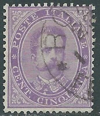 1879 KINGDOM USED UMBERTO I 50 CENT - RC2-6