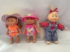 Vintage Mini Cabbage Patch Dolls x3, 1990s