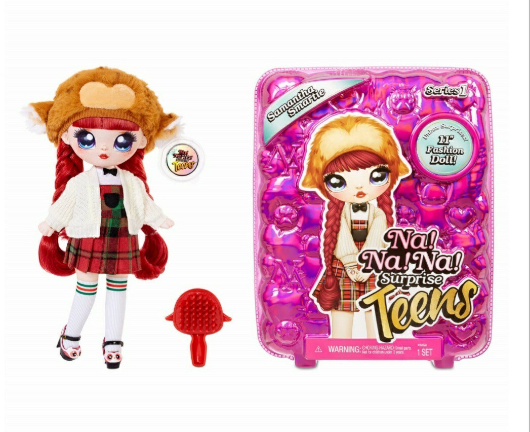 Na Na Na Surprise Teens Fashion Doll  Samantha Smartie&comma; 11" Doll&comma; Owl Inspired