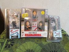 NIB, 3 LOT. MCFARLINE/ CORINTHIAN HOCKEY ACTION FIGURES. HAT TRICK, STEVENS, 