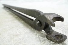 Vintage Thompson Mfg 17" U Bolt Blacksmith Tongs Meadville PA