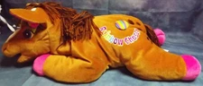 Rainbow Chaser Brown Pony Plush Horse Lisa Frank Stuffins 1998 Jumbo 24" Vintage
