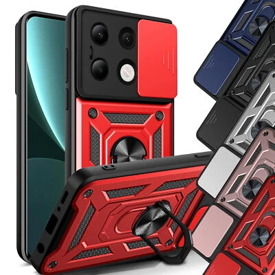 BETTERFON Outdoor Panzer Hülle Xiaomi Redmi Note 13 4G Handyhülle Kameraschutz Ringhalter