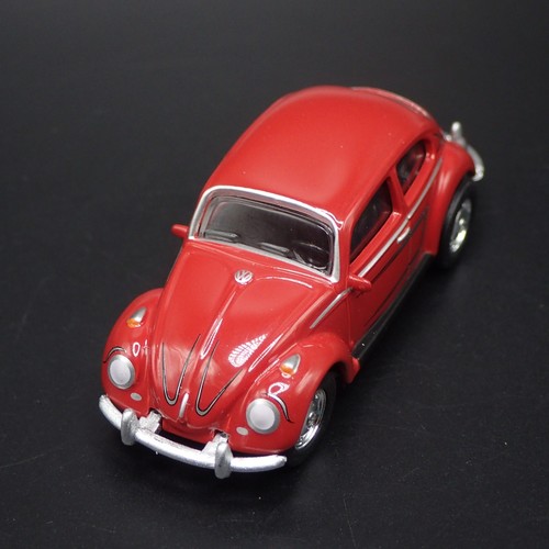 1960-1967 VW Volkswagen Escarabajo Bug Rojo Raro 1:64 Escala Maqueta de Metal - Imagen 7 de 8