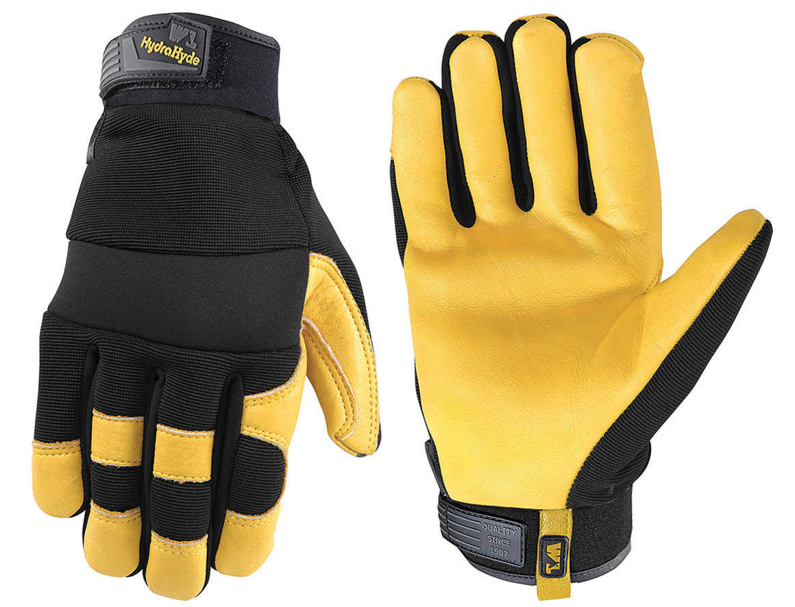 Wells Lamont HydraHyde Leather Work Gloves, Heavy-Duty Goatskin
