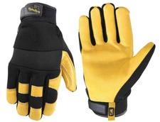 Wells Lamont HydraHyde Leather Work Gloves, Heavy-Duty Goatskin Palm, Large