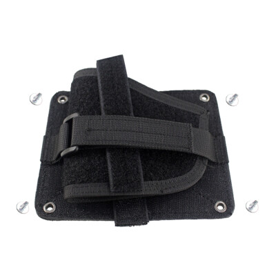 Tactical Concealment Gun Holster with Hook&loop Under Car Beside Desk Backpack
