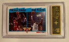 1991 Hoops #306 Scoring Leaders Michael Jordan Karl Malone Card Graded MINT 10