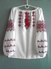 Ukrainian Hand Embroidered Woman's Blouse, for Girl of age 8-9 years, Ukraine