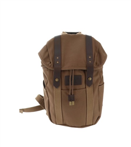 Waxed Canvas Backpack Brown 