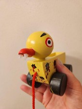 Pull Toy Wooden Duck Pull Along Toddler Toy f...