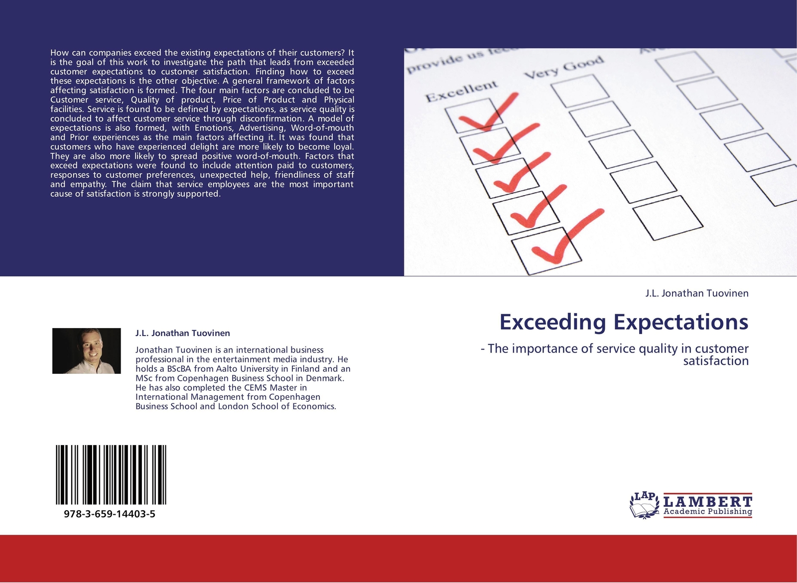 Thumbnail - J. L. Jonathan Tuovinen | Exceeding Expectations | Taschenbuch |