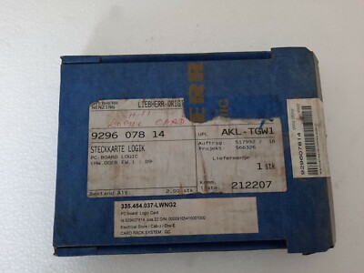 LIEBHERR 929607814 LOGIC CARD DECK CRANE PCB