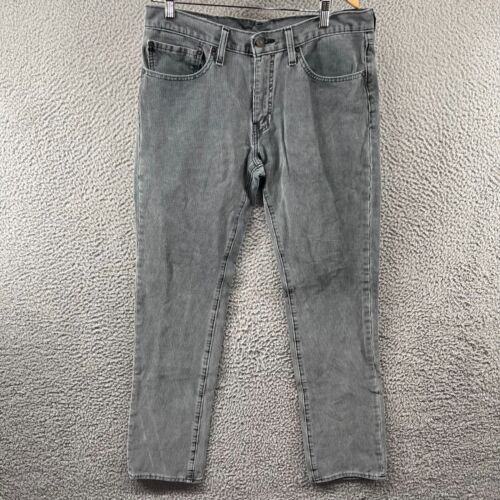 Levis Premium 511 Corduroy Pants Men's Size 34x32 Gray Cords Straight Leg Big E - Picture 1 of 14