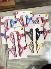 5 pack Multicolor Bow Accent Hair Claw Clips 4 Pack, Plastic, Solid, Women/Teens