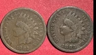 1882 & 1883 US Indian Head Cent! Both Good! Set of 2! Old US Coin!