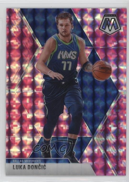 2019-20 Panini Mosaic Pink Camo Prizm Luka Doncic #44 7sd