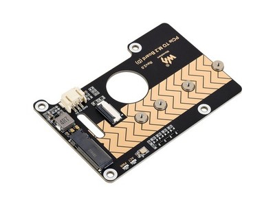 Waveshare PCIe zu M.2 Adapter Board für Pi 5, M-Key Slot, kompatibel mit