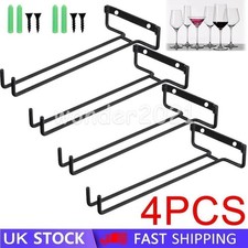 Wine Glass Rack Stemware Cup Holder Bar Pub Hanger Wall Mounted Kitchen Hanging