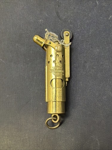 Vintage Harley-Davidson Trench Lighter - Solid Brass - 1989 - Bar and Shield
