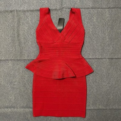 NWT Gorgeous Authentic Herve Leger Bodycon Bandage Dress Size S RRP $795 New