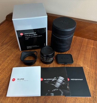 Leica ELMARIT-M 28mm f/2.8 Aspherical MF Lens - Black | eBay