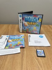 Nintendo DS Tetris Party Deluxe Game Cartridge Case And Manuals