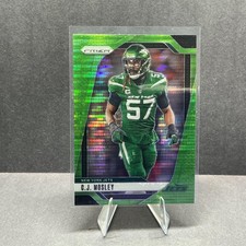 2024 Panini Prizm #227 C.J. Mosley Neon Green Pulsar