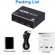 HDMI-Compatible Splitter 4K HDMI Splitter 1 In 3 Out 1x3 For HDTV Connector