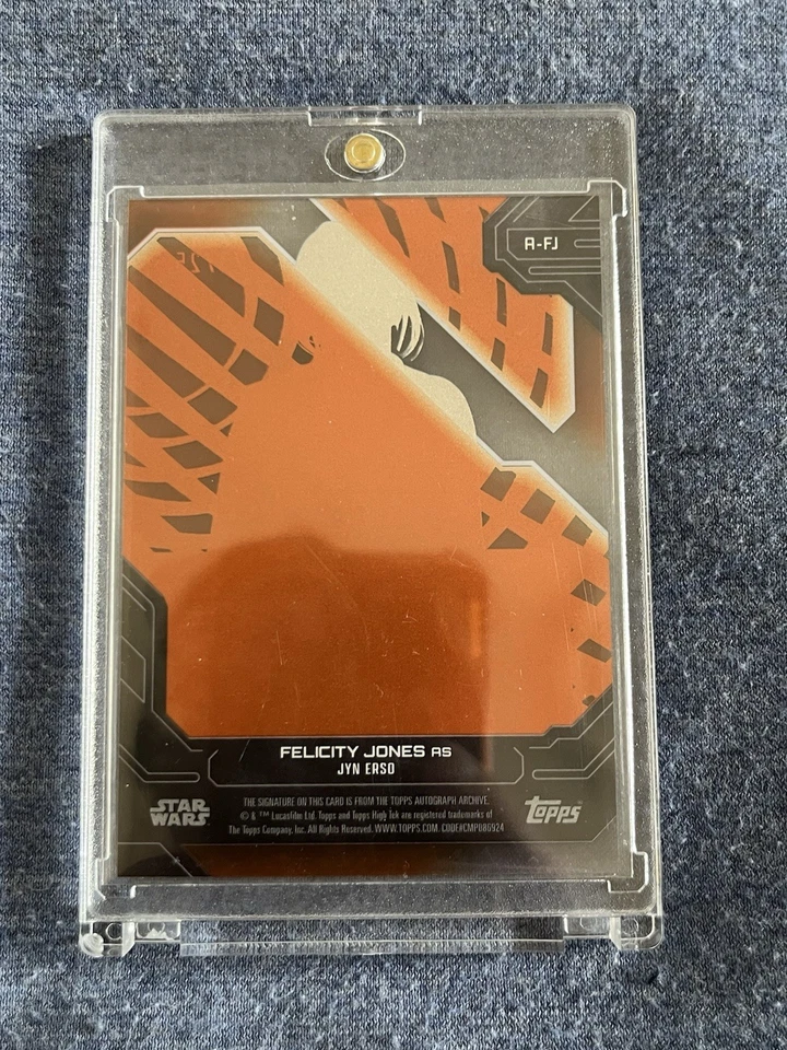 Jyn Erso Auto 21/25 _ Orange_Topps Star Wars High Tek 2024  - Image 2 of 2