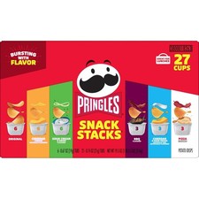 Pringles Potato Crisps Chips, Snack Stacks, Lunch Snacks, Variety Pack 27 Cups 