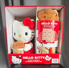 Hello Kitty Plush Hugger  Reversible Throw Set Pumpkin Spice LIMITED TIME