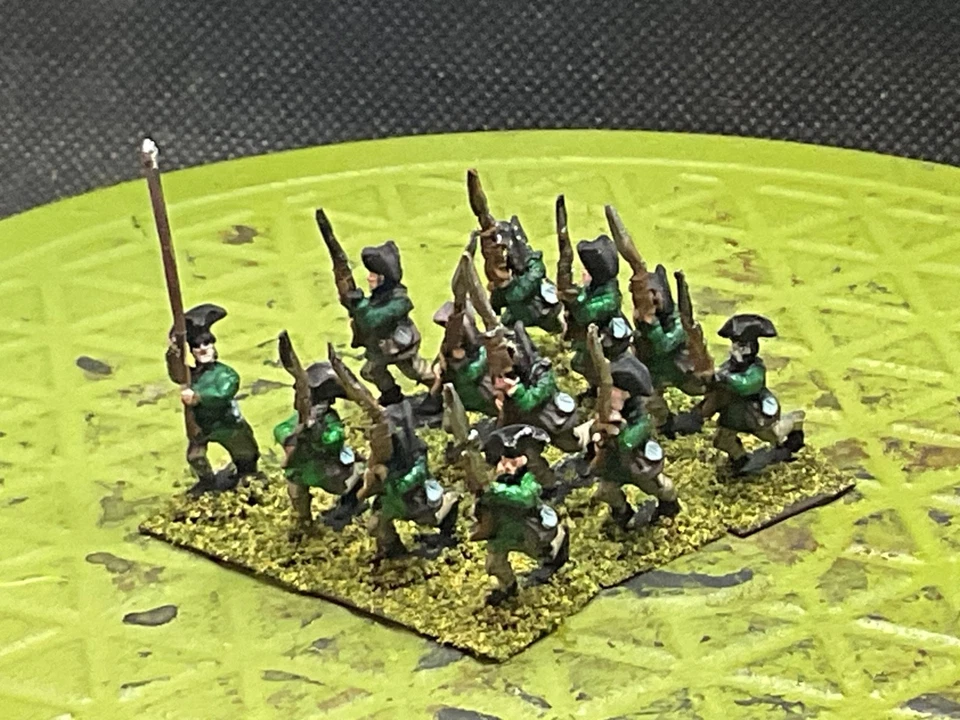 Milicia colonial americana AWI pintada a mano de 15 mm (12 figuras) Foto 2 de 4