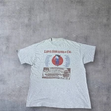 Rare Vintage 1987 Levi Strauss & Co. Saddleman T-shirt in grey