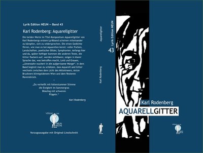 Karl Rodenberg: Aquarellgitter. Gedichte. Vorzugsausgabe, Orig.-grafik, signiert