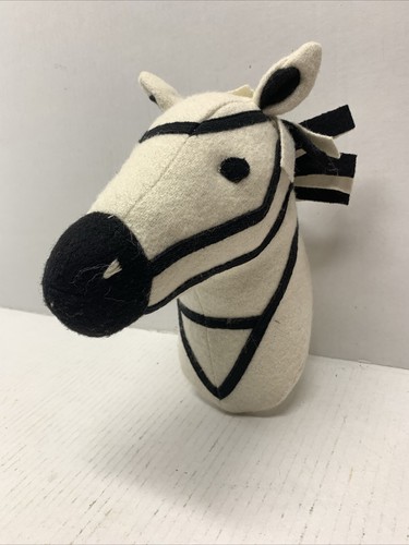 Target Pillowfort Stuffed Zebra Head 3D Plush Kids Safari Nursery Wall Decor - Picture 2 of 8