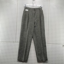 Vintage Pendleton Wool Pants Gray Pleated Womens Size Petite 6 24x28 Made USA