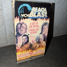 Vintage WCW Beach Blast VHS Big Van Vader Sid Vicious Sting Wrestling NWA Turner