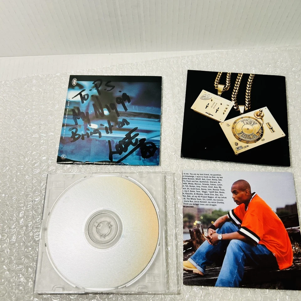 Lot 4x CD Autograph Signed Rap Hip Hop 90s Y2K Tony Touch Jeru Roots M Geronimo - Image 2 of 4