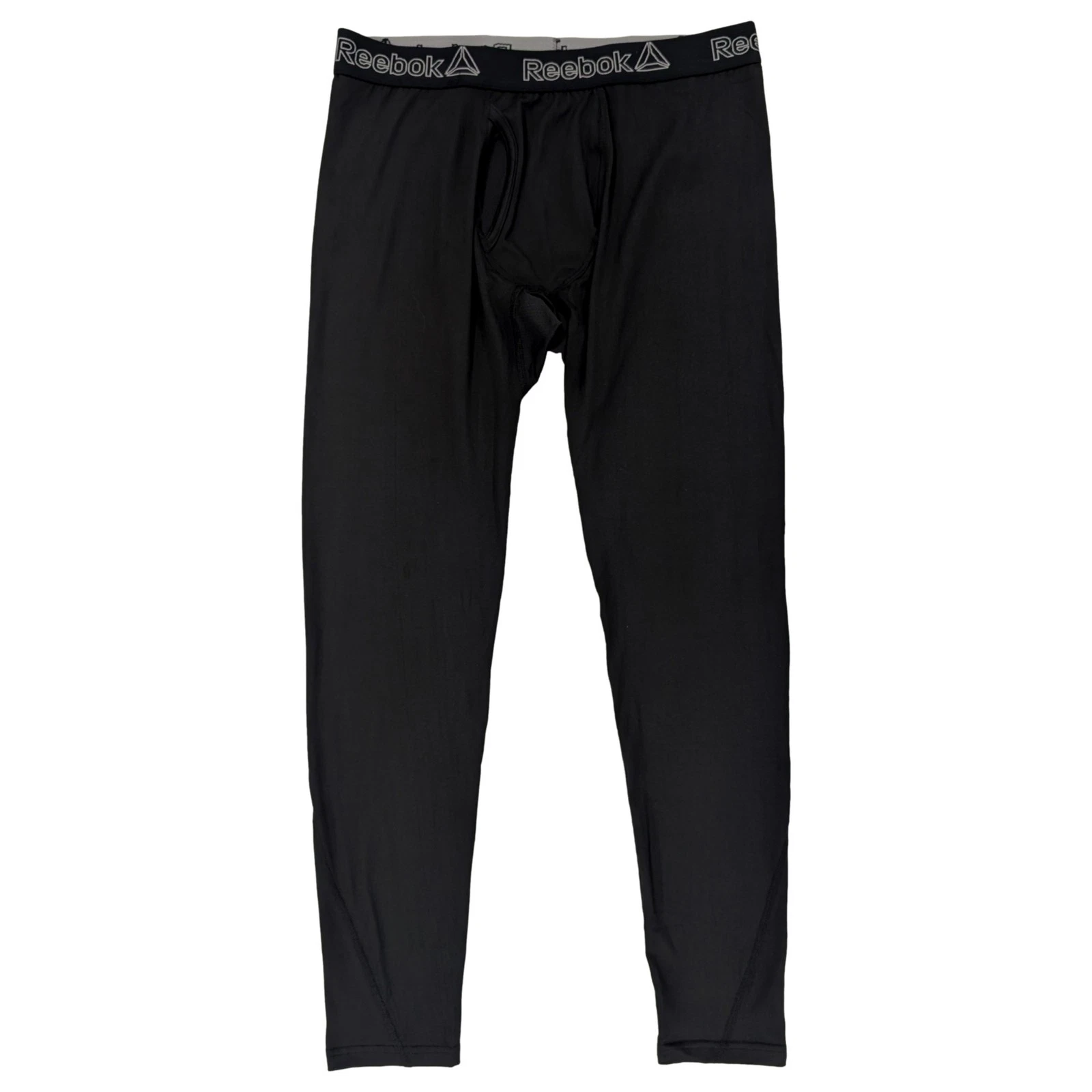 Reebok Mens Black Performance Base Layer Pant Thermal Underwear Long Johns