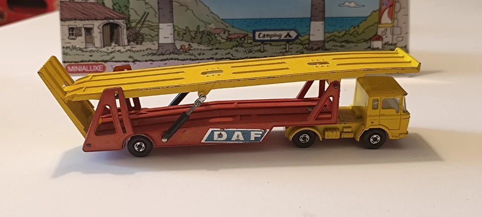 Camion DAF Car Transporter Super Kings K 11 Matchbox Lesney 1/60 1971 - Photo 2/4