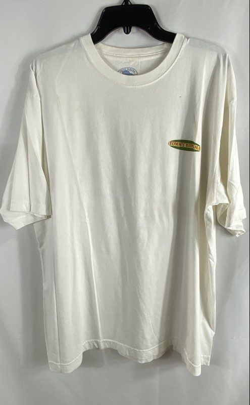 Tommy Bahama Men's Off-White Locally Grown Hula Girl Graphic Cotton T-Shirt XL