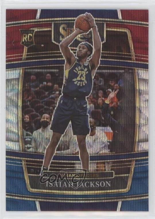 2021-22 Panini Select Concourse Tri-Color Prizm Isaiah Jackson #55 Rookie RC