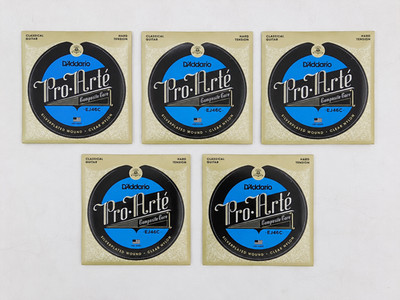 D'Addario EJ46C Pro-Arté Composite Hard Tension Saiten Set 5er-Pack Neu