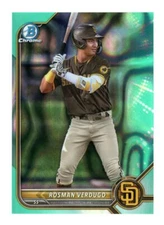 2022 Bowman Draft #BDC-161 Rosman Verdugo Chrome Aqua Lava Refractor #/199