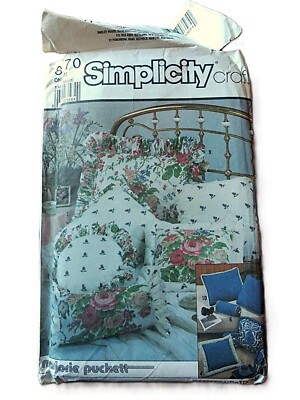 Bedroom Pillows Sewing Pattern Wedge, Neckroll, Sham, Bed Rest, Simplicity 8470