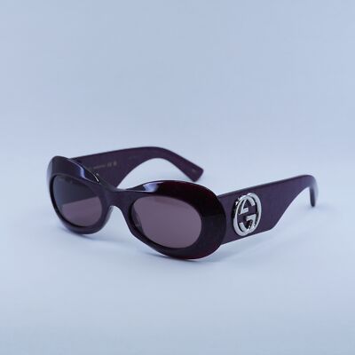 New GUCCI GG1696S 003 Violet Cosmic Glitter/Violet 51-20-140  display picture 3