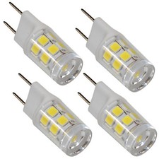 Paquete de 4 bombillas G8 Bi-Pin 17 LED SMD 2835 para microondas GE sobre estufa