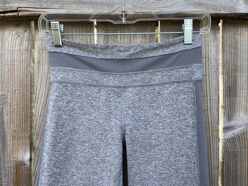 Ivivva Heathered Gray Ruched Back Leggings Sz 12 - Picture 2 of 10